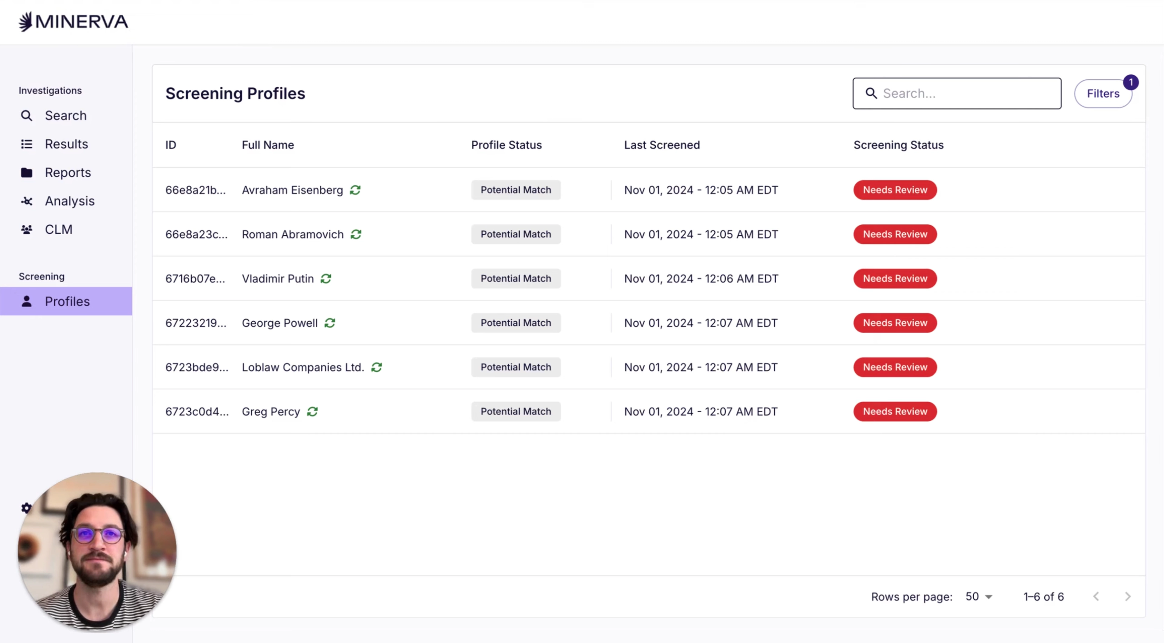 Preview frame for Minerva's platform demo video
